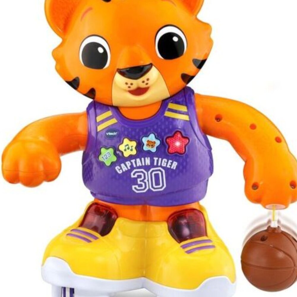 NEW VTech Dribble & Bounce Captain Tiger Animatronic Moving Talking Dribbling - Picture 5 of 9